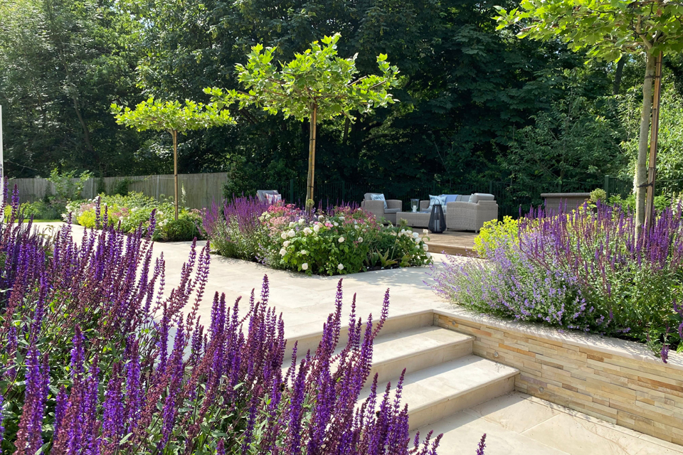 Design of garden terrace. Garpa furniture