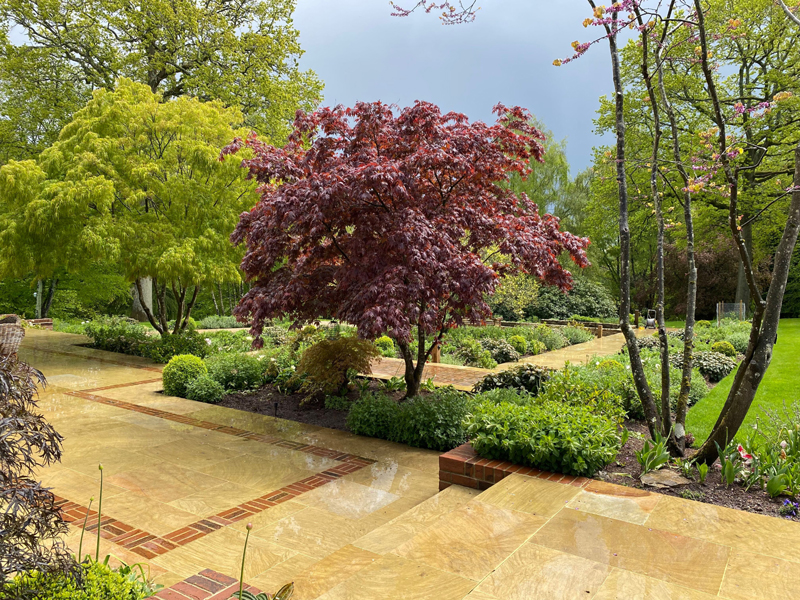 Swimming pool and dining area